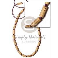 bamboo macramie with striped wood burning