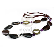 twisted camagong tiger ebony hardwood in soutache cords with accents  36in
