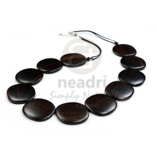 camagong tiger ebony hardwood flat disc with rounded edges  22in