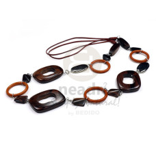 looped camagong tiger ebony hardwood in soutache cords  36in