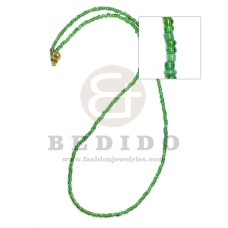 solid and clear green tones alternates 2-3mm acrylic beads 23 inches length reading glasses necklace