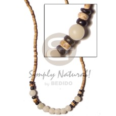 2 3 tiger heishe with buri beads natural