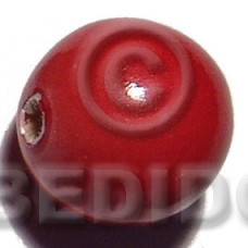 25mm natural wood beads in high