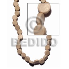 natural white wood sidedrill flat disc 5x10mm