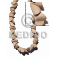 natural white wood pointed nuggets 10mmx20mm