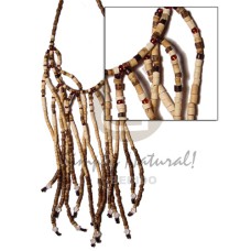 cascading 2 3mm coco heishe cleopatra