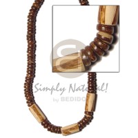 7 8mm coco pokalet choker nat brown with