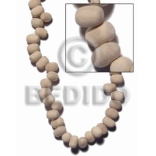natural white wood oval sidedrill 12mmx8mm 
