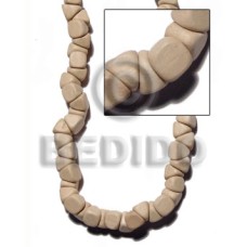 natural white wood barrel double slidecut 11mm