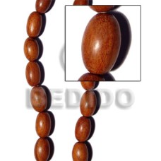 imitation bayong oval wood beads 16mmx25mm