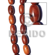 imitation bayong oval wood beads 28mmx16mm