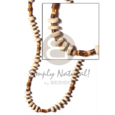 2 3 coco heishe brown with 7 8mm coco