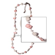 floating shell chips with glass beads
