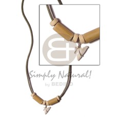light green wax cord with bamboo tube