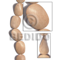 30mmx40mmx6mm natural white wood twisted  10