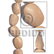 30mmx40mmx6mm natural white wood twisted  10