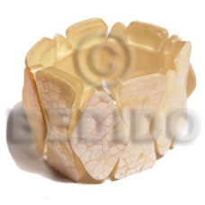 elastic mother of pearl shell (MOP) cracking 1 .75in. bars