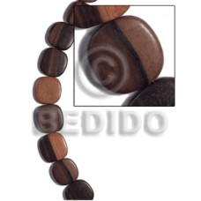 25mmx25mmx5mm camagong tiger ebony hardwood face to