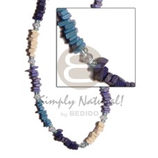 blue lavender bleach coco sq. cut combination with acrylic