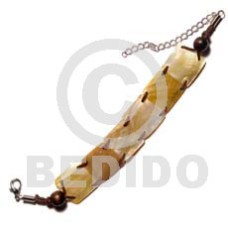 6 pcs. 20mmx20mm sq. cut brownlip weaved