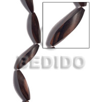 15mmx55mm camagong tiger ebony hardwood football twist