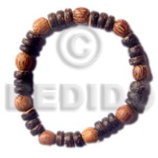 elastic 7 8mm coco pokalet with palmwood