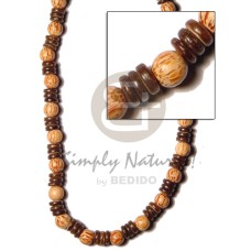 elastic 7 8mm coco pokalet with palmwood