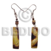 (duplicate 5030er) dangling 30x10mm brownlip bar with