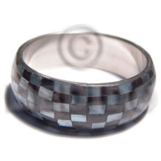 lilac kabibe shell  blacktab shell