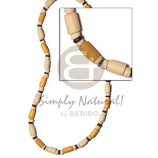 bleach  golden yellow wood tube with