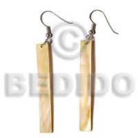 dangling 50x7mm mother of pearl shell (MOP) bar