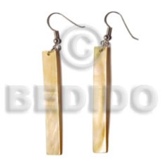 dangling 50x7mm mother of pearl shell (MOP) bar