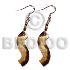 dangling wavy brownlip tiger 40mmx10mm
