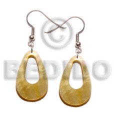 35mm teardrop mother of pearl shell (MOP) with hole