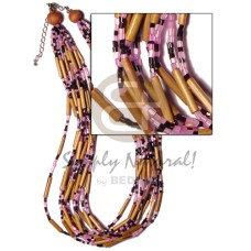 12 layer bamboo tube with lavender glass
