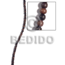 5mm camagong tiger ebony hardwood round beads