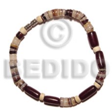 hammershell heishe natural.buri seed with 4 5mm coco