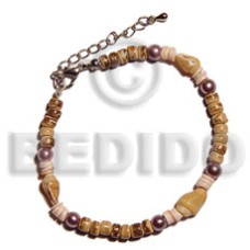 pink luhuanus yellow nassa with beads