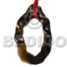 freeform blacklip with hole 50mm