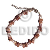 tan sq. cut coco and pink luhuanus