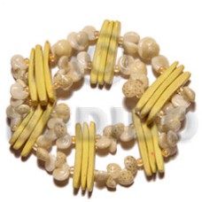 yellow coco stick with white bonium shell
