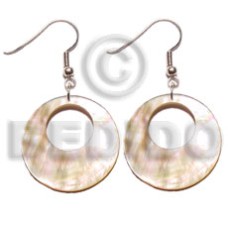 dangling 35mm round mother of pearl shell (MOP)