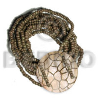 10 layers elastic dark olive green 2 3mm