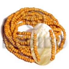 10 layers elastic 2 3mm orange coco Pokalet.