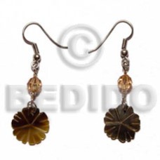 dangling 20mm grooved blacktab flower