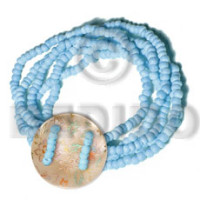 5 layers elastic 2 3mm aqua blue