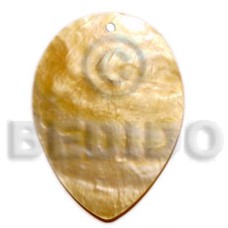 mother of pearl shell (MOP) inverted teardrop oval 50mm