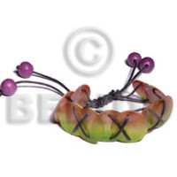 20mm round two toned capiz shells