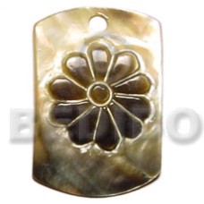 40mm dog tag blacklip with embossed skin