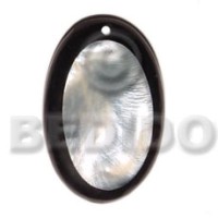 50mm hammershell oval with thick black resin